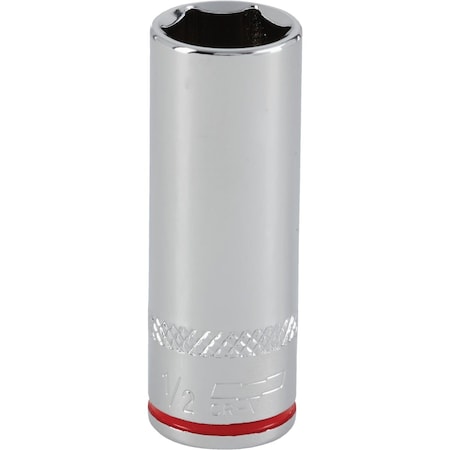 Channellock 1/4 In. Drive 1/2 In. 6-Point Deep Standard Socket 397938